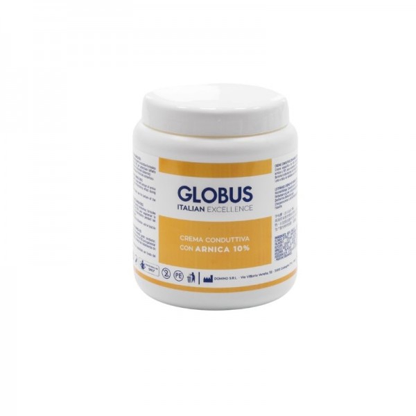 Crema conductora Globus para tratamientos de radiofrecuencia / diatermia con árnica (1000ml)
